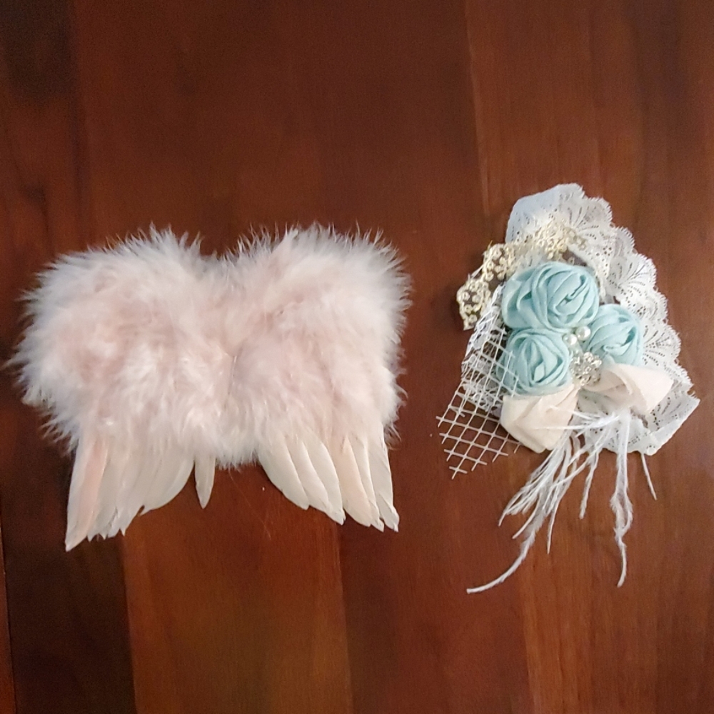 Newborn headband and wings